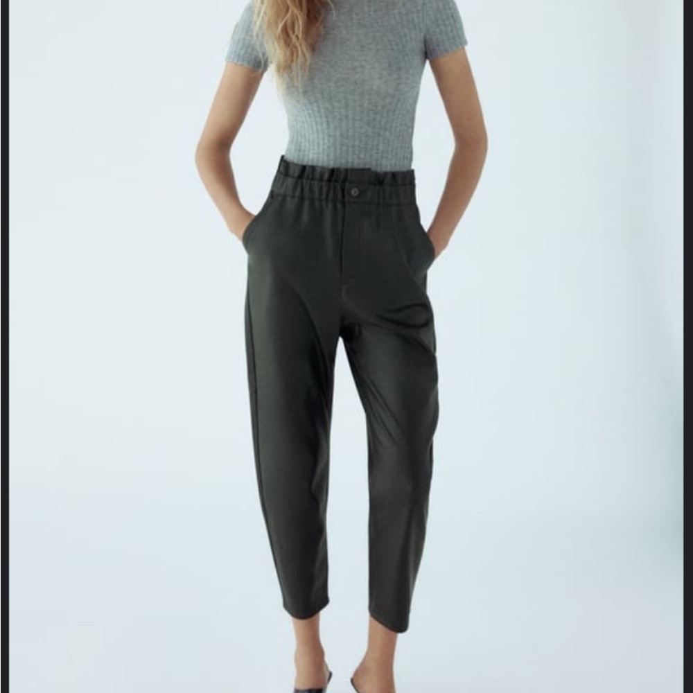 Zara leather pants - fit like an 8